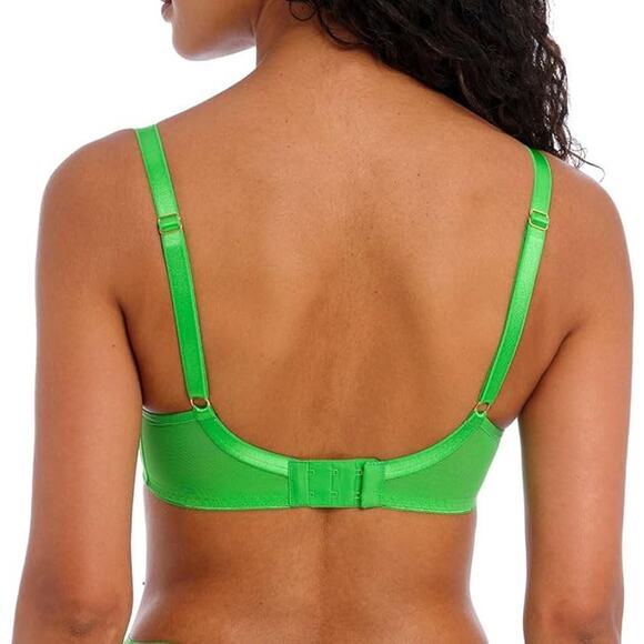 NWT New Freya Womens 38G Poison Green Temptress Unlined Underwire Plunge Bra - Picture 2 of 2